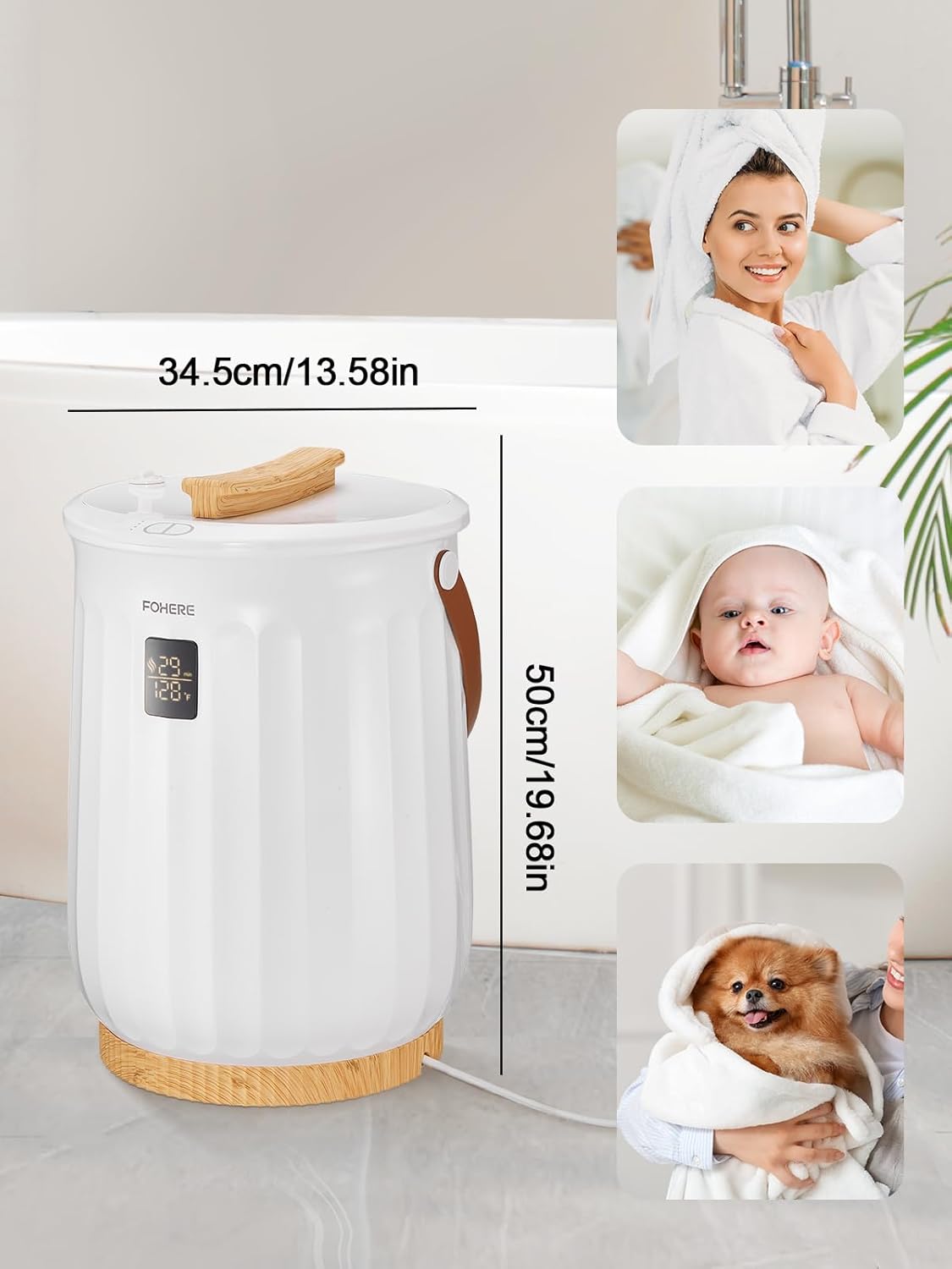 FOHERE Luxury Bath Towel Warmer
