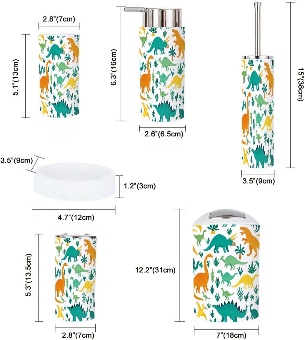 Boho Bathroom Accessory Set 6 Piece