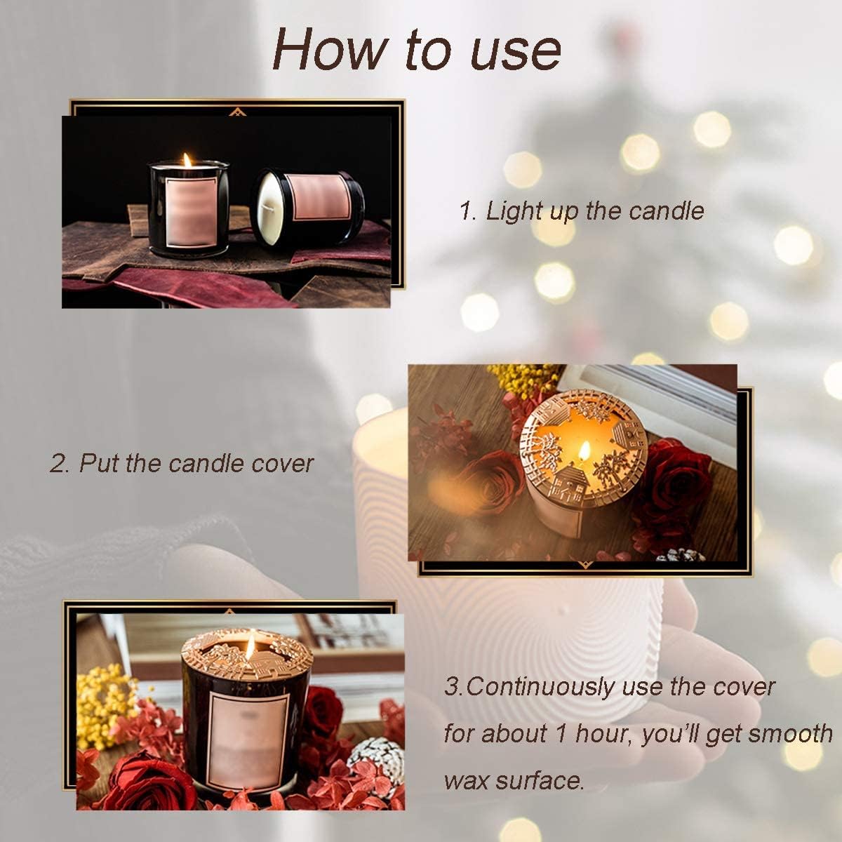 UCINNOVATE Candle Toppers Jar Candle Accessories