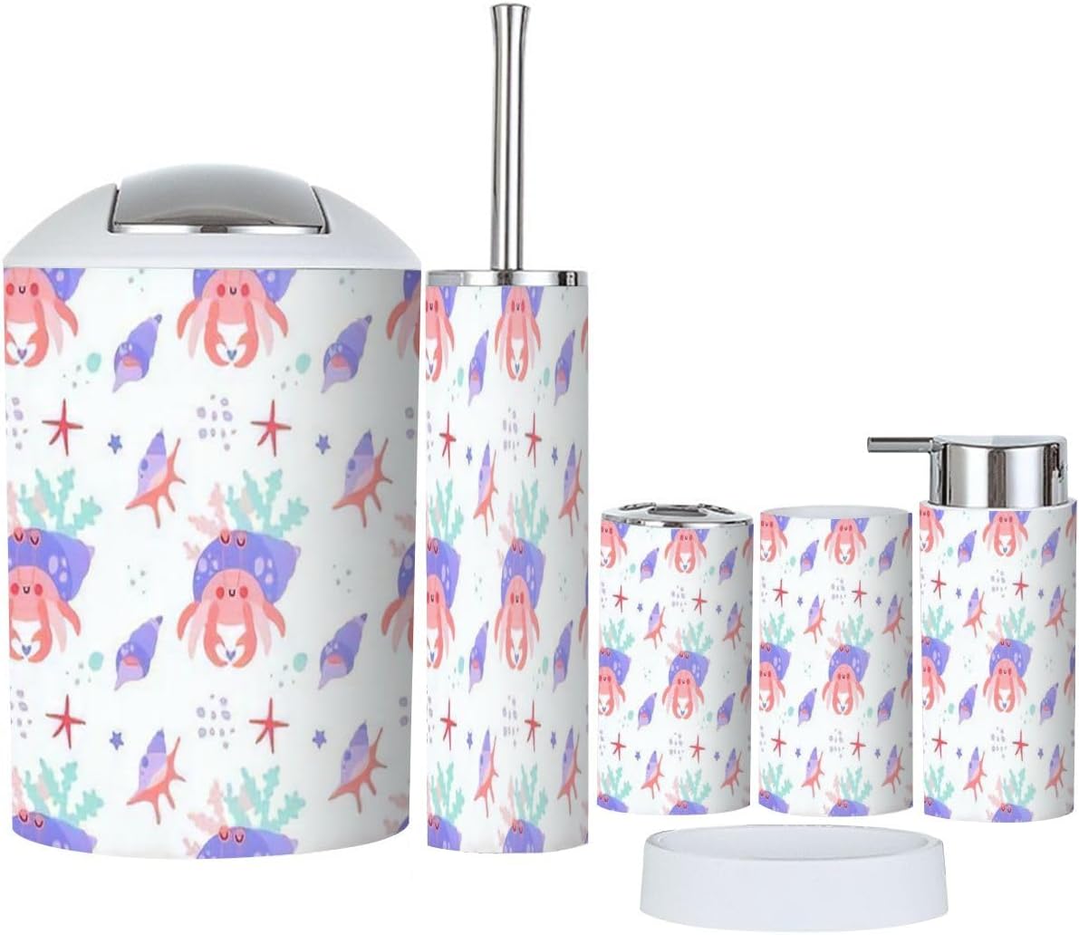 Bathroom Accessories Set for Kids in Blue