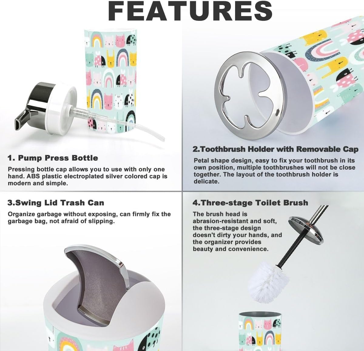 Bam-Bam Brian 6-Piece Bathroom Set