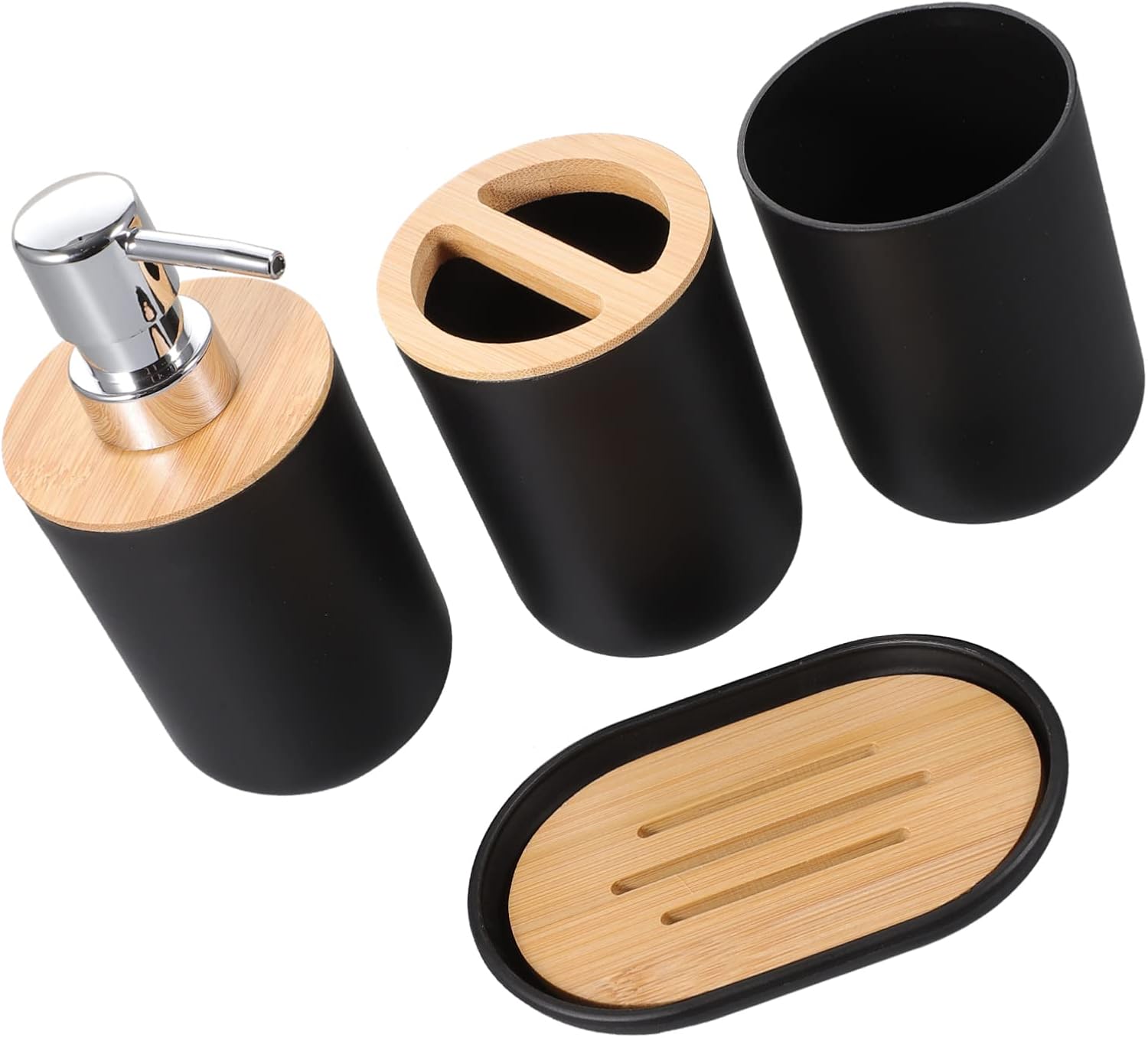 PRETTYZOOM Bathroom Accessories Set