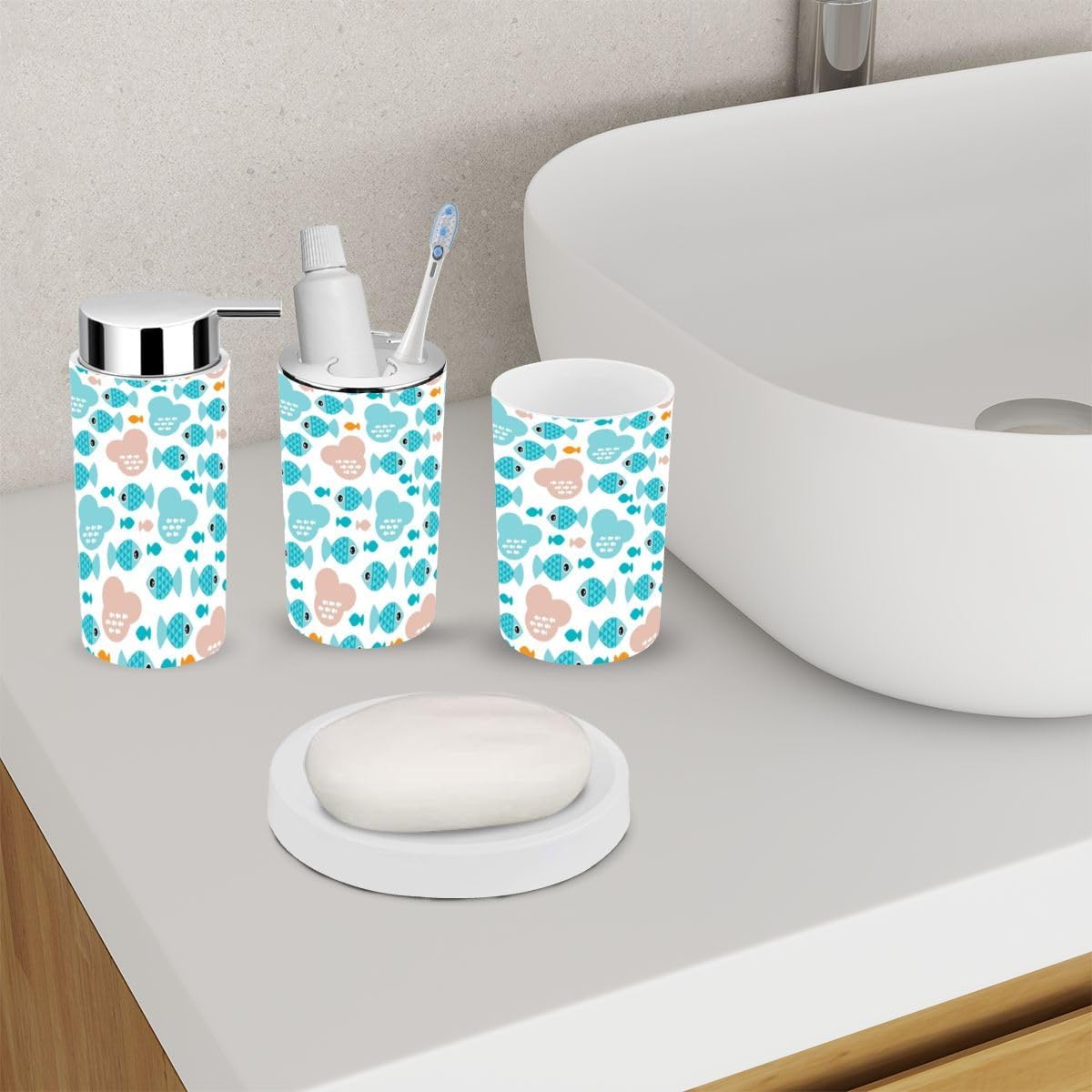 Seamless Fish Ocean 6 Piece