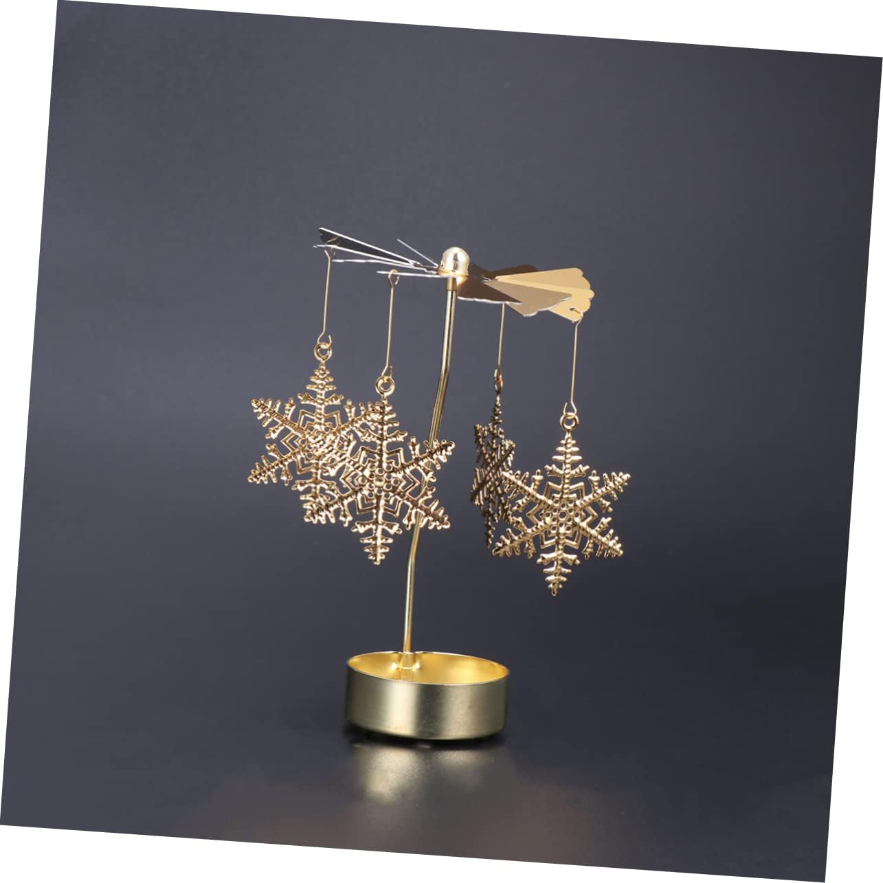 LIFKICH Snowflake Windmill Candleholder
