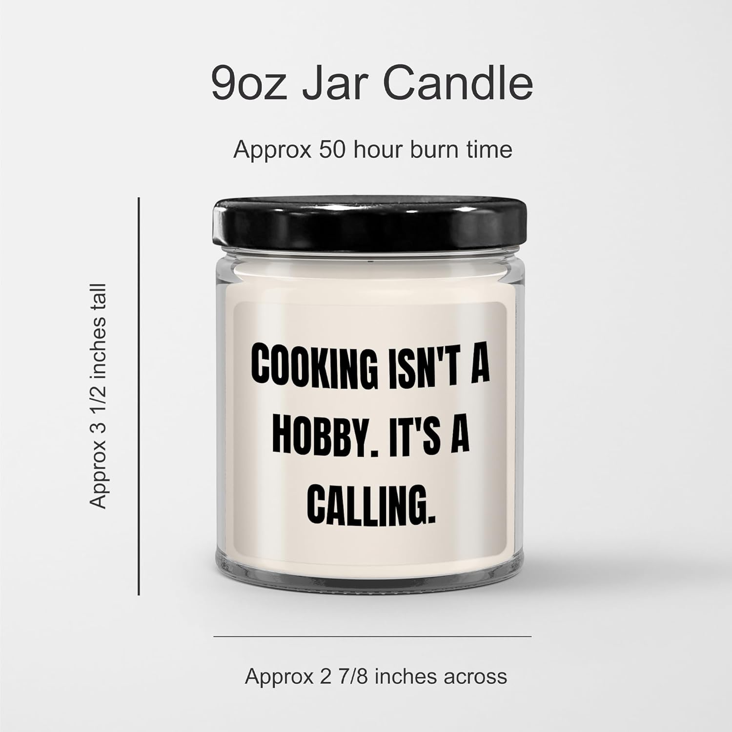 Vanilla Soy Candle with Cooking Quote for Dad