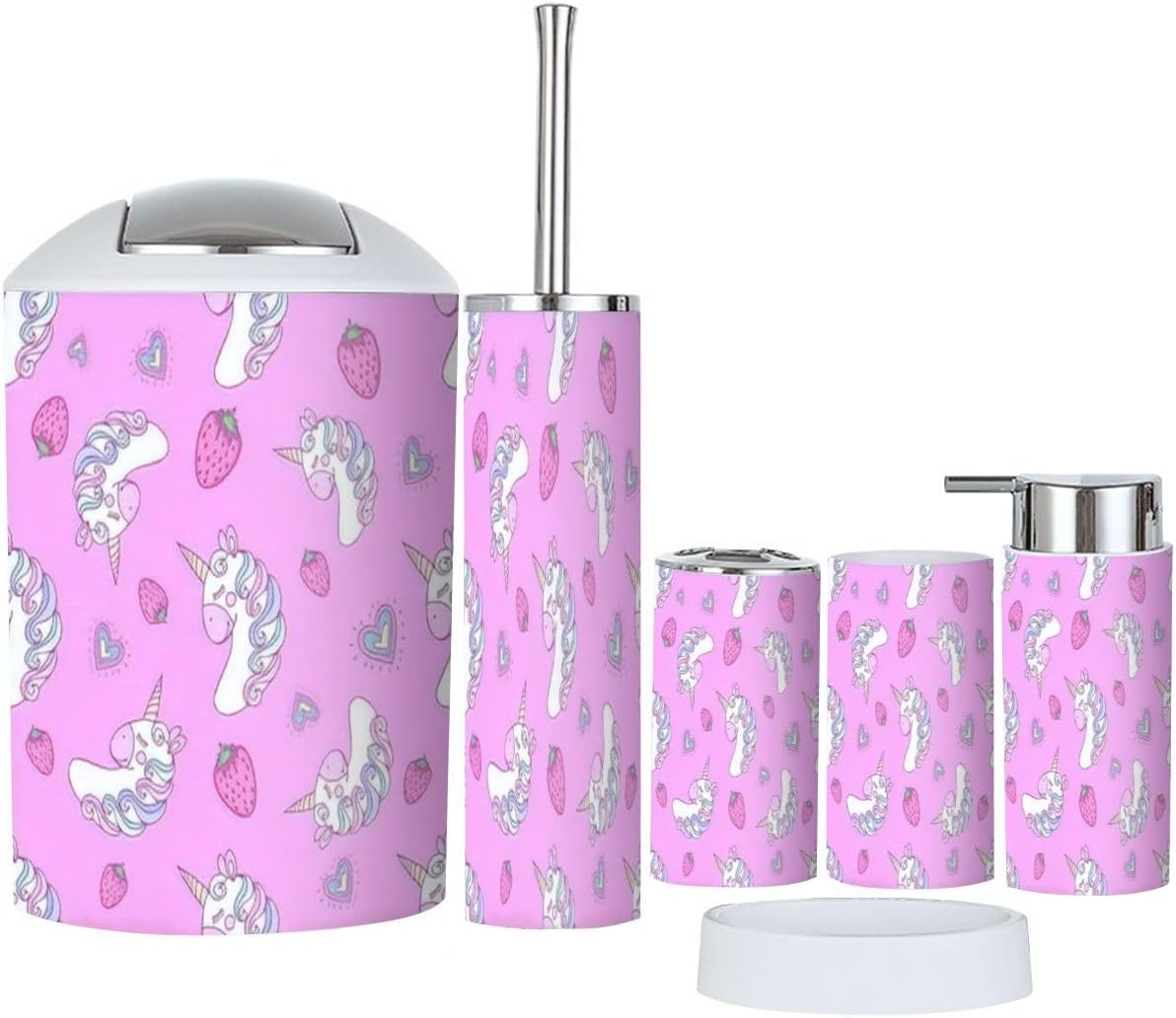 Strawberry Pink Bathroom Essentials