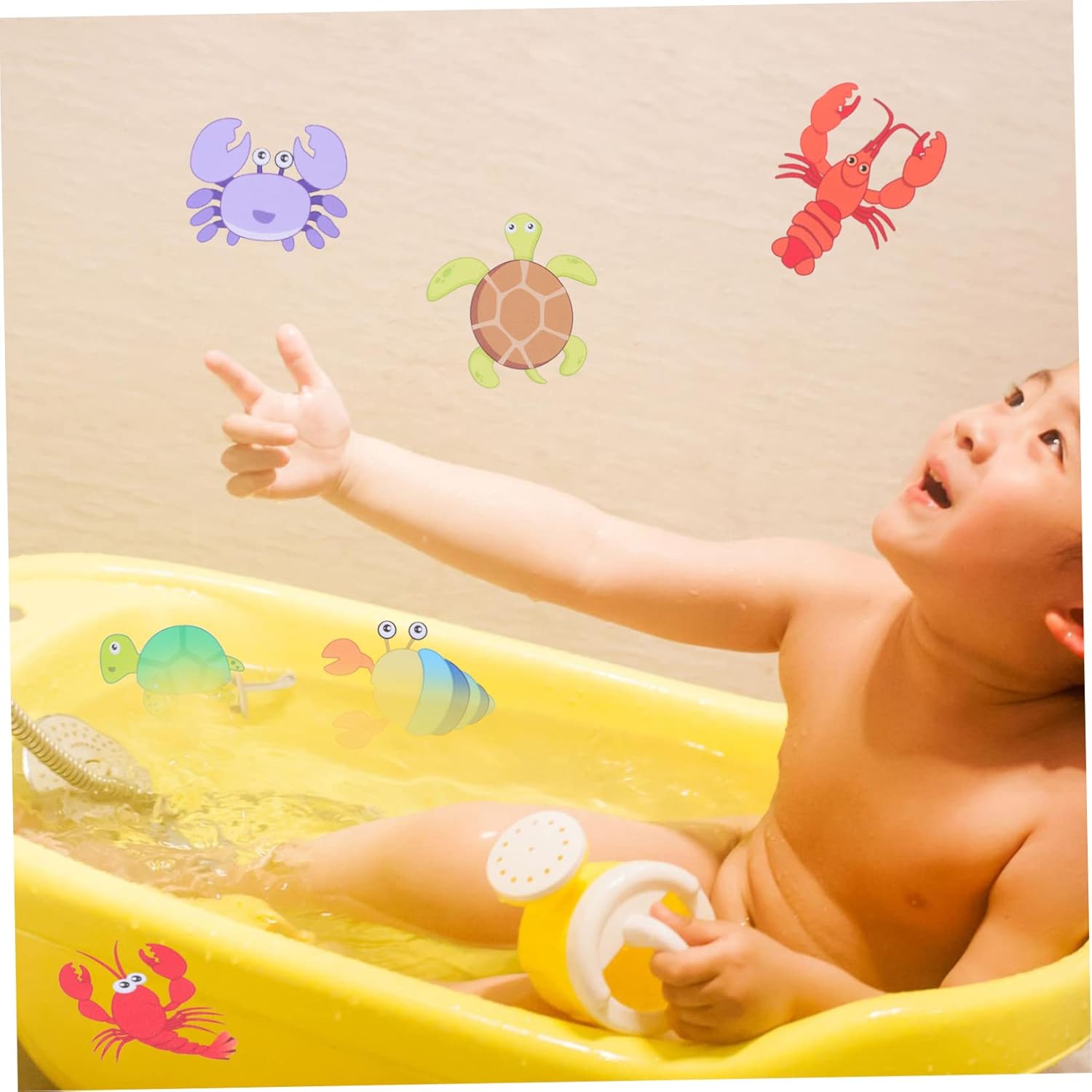 PrettyZoom 1Set Cartoon Ocean Animal Non-Slip Bathroom Stickers