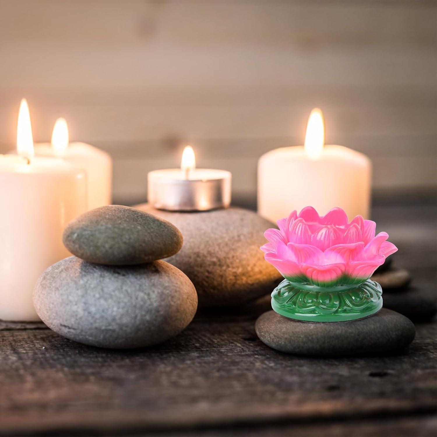 Ghee Lamp Holder Elegant Petroleum Resin Table Centerpiece for Home Events