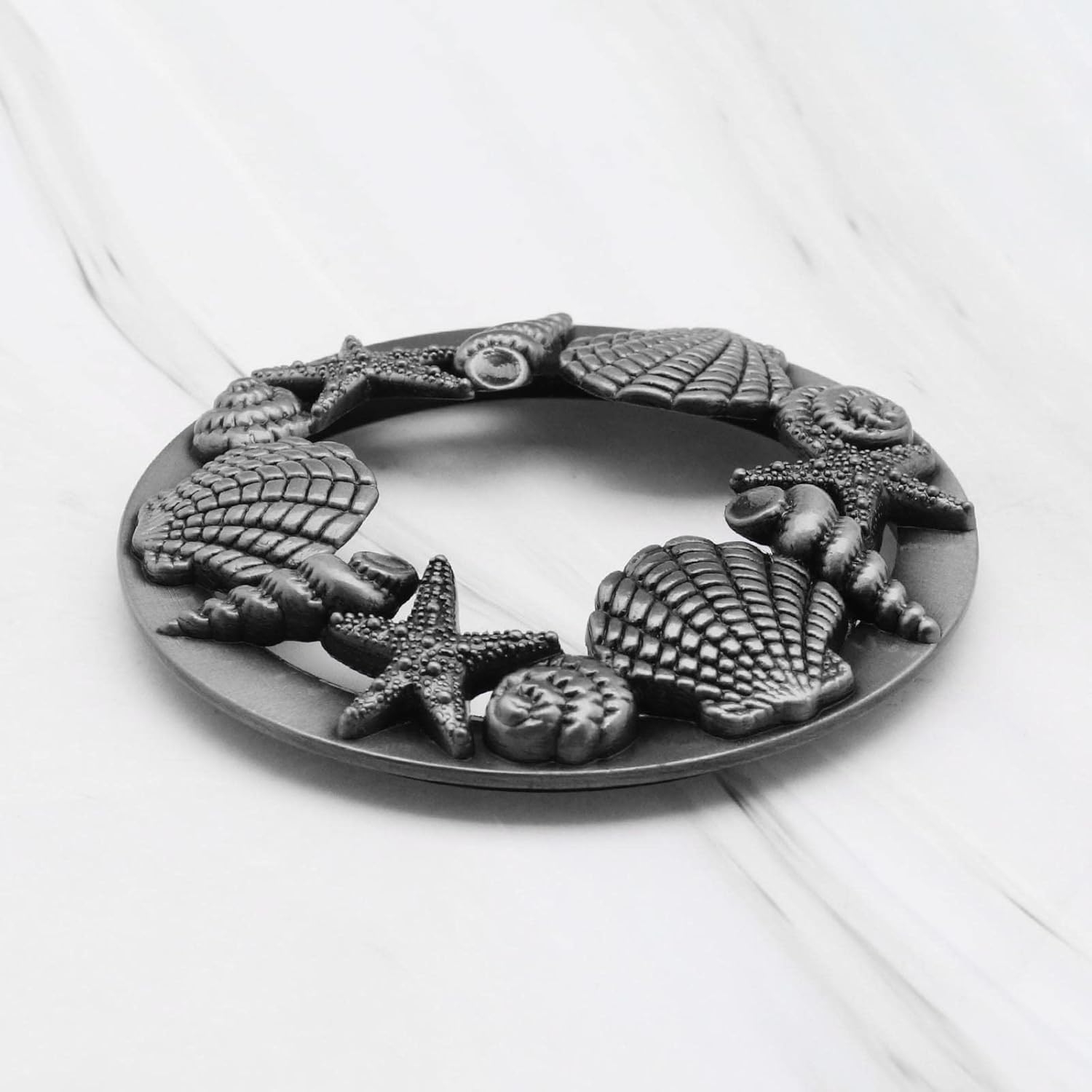 SING FUTILITY - Jar Candle Shade with Antiqued Shell Starfish Pattern Efficient Burning Durable