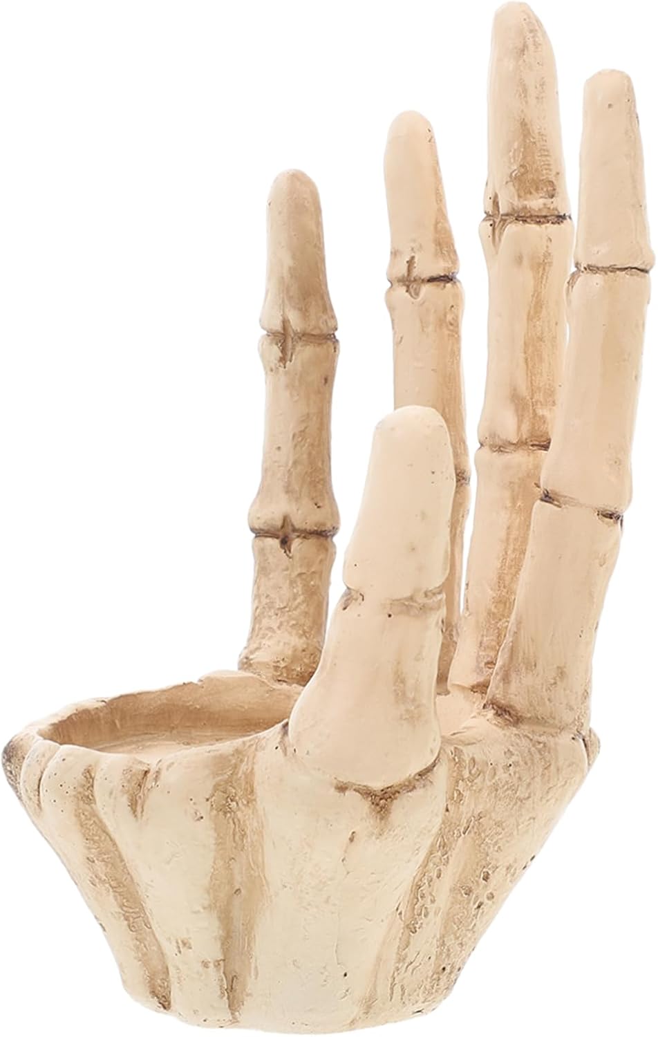 Halloween Skull Candle Holder Resin Skeleton Hand Tea Light Stand