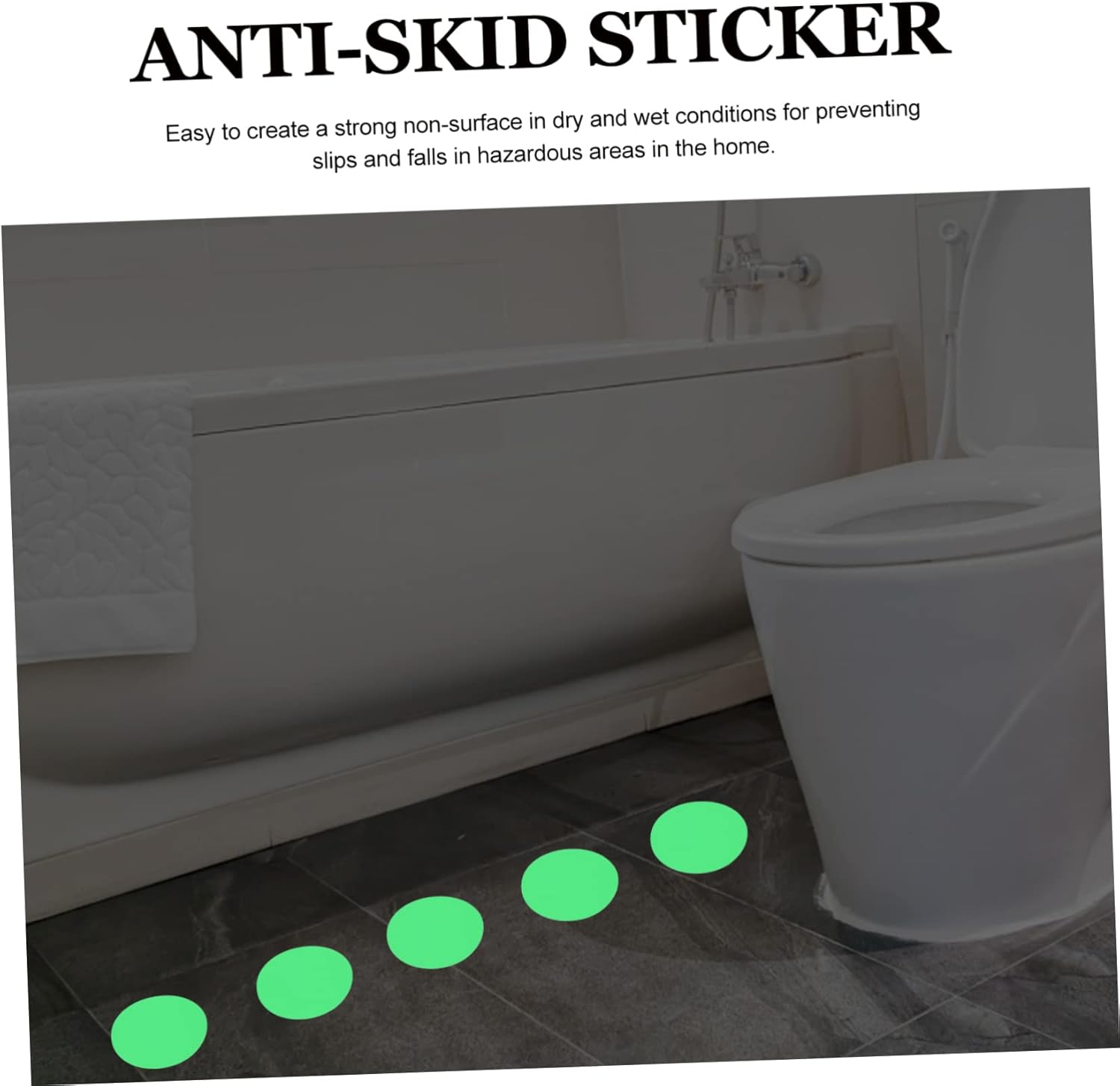 ABOOFAN 20-Piece Bathtub Stair Skid Stickers - Non-Slip for Home Use
