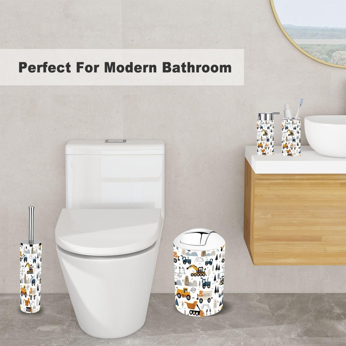 Eco-Friendly Bathroom Organizing Set