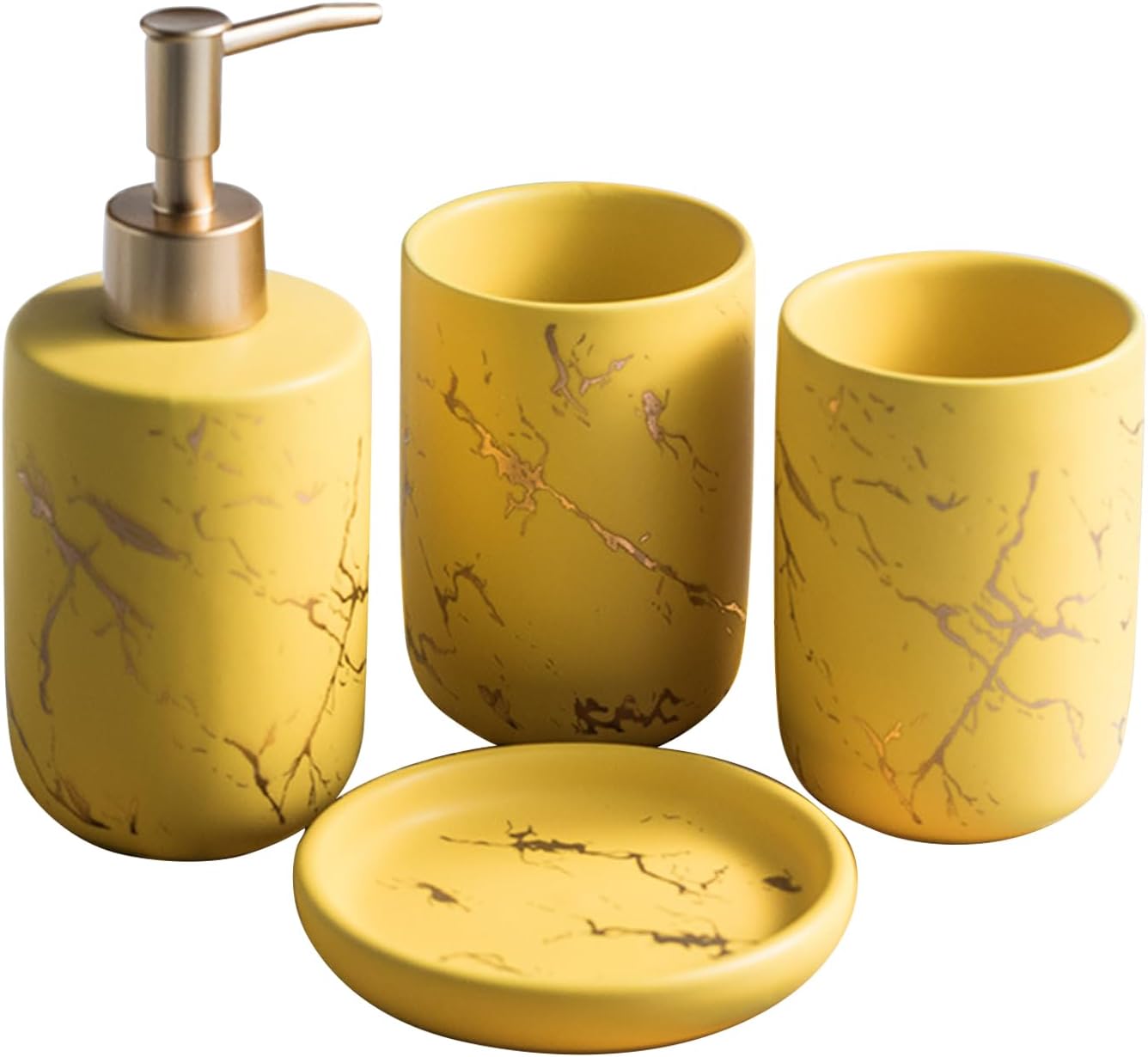 4-Piece Soap Dish Set Ergonomic Design Durable Stylish for Home