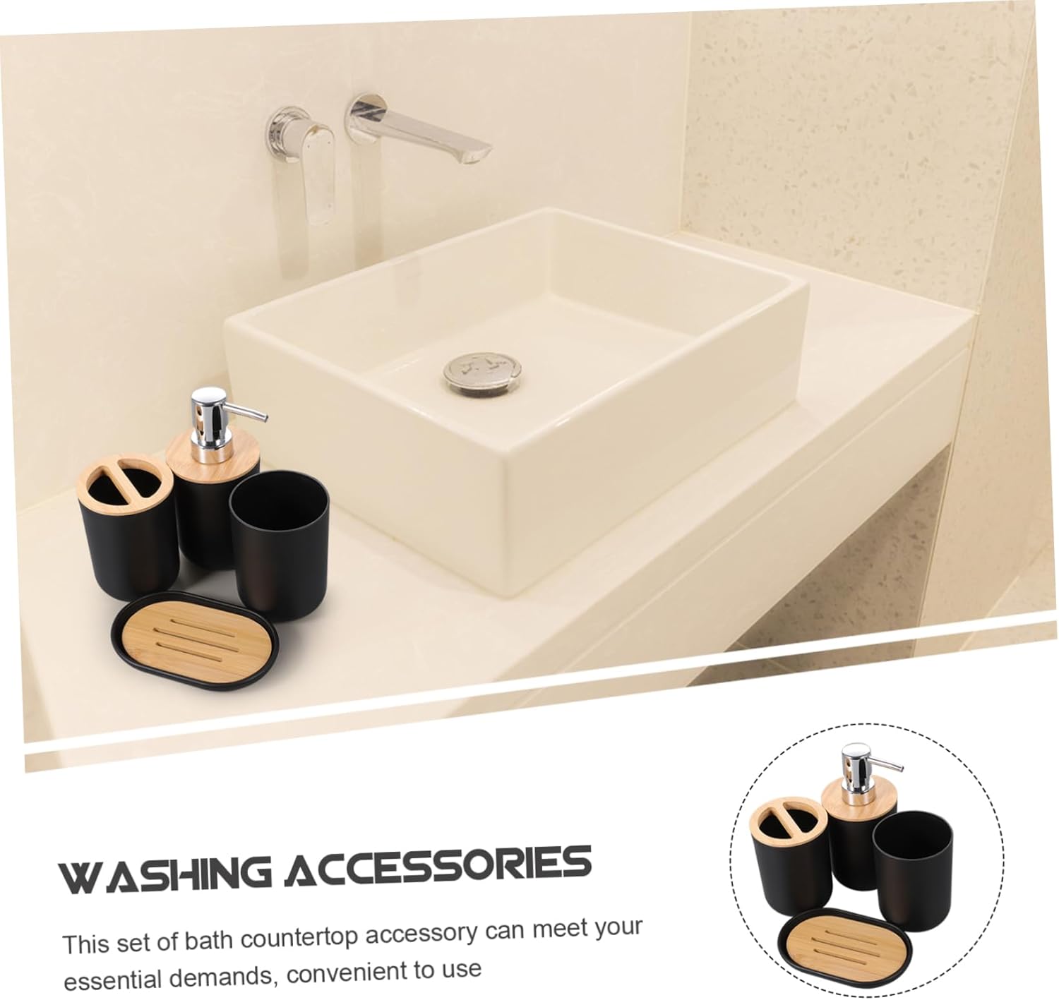 Luxshiny Modern Mens Bathroom Accessories Set - Stylish and Updated