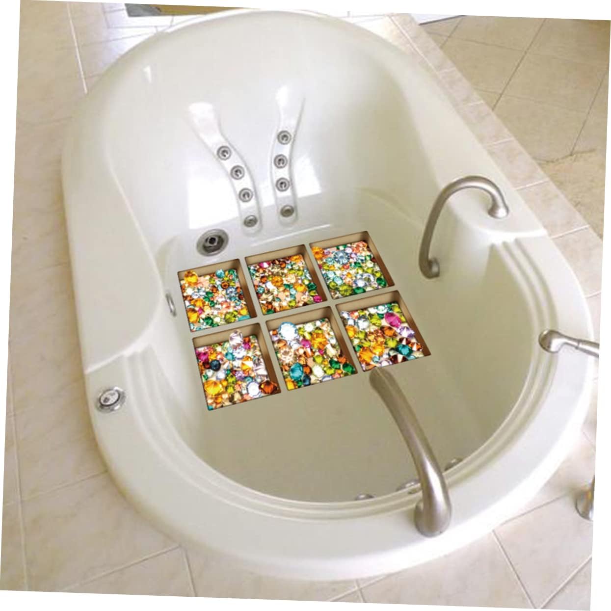 6 Pcs Waterproof Bathtub Sticker for Kids