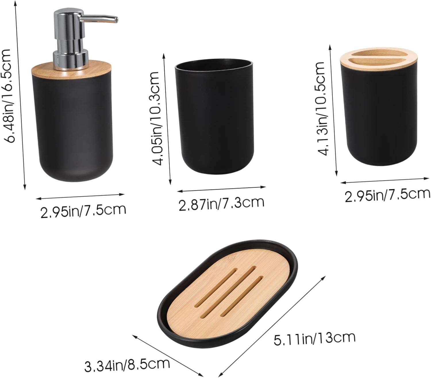 MAGICLULU 1 Set Nordic Bathroom Accessories Set