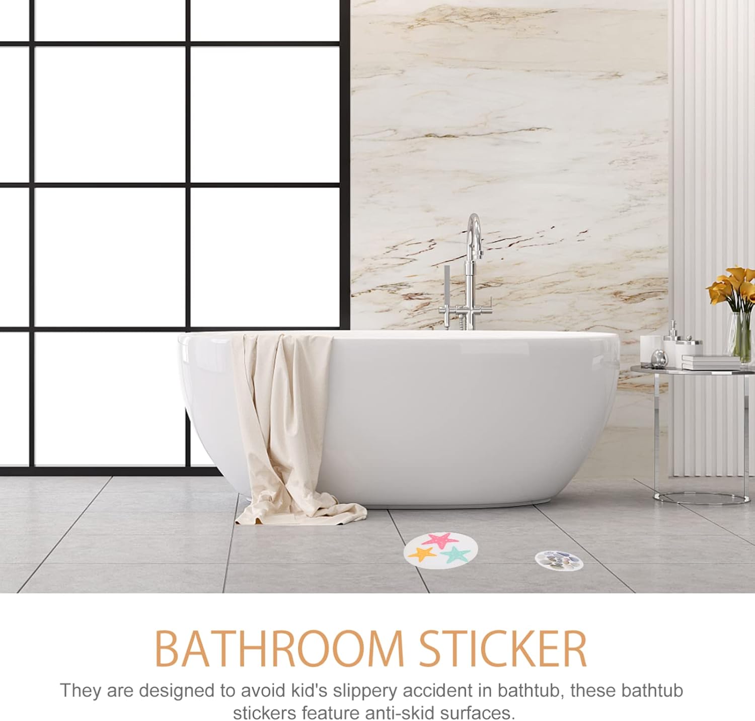 Adorable Bath Stickers from PrettyZoom 8-Piece Set