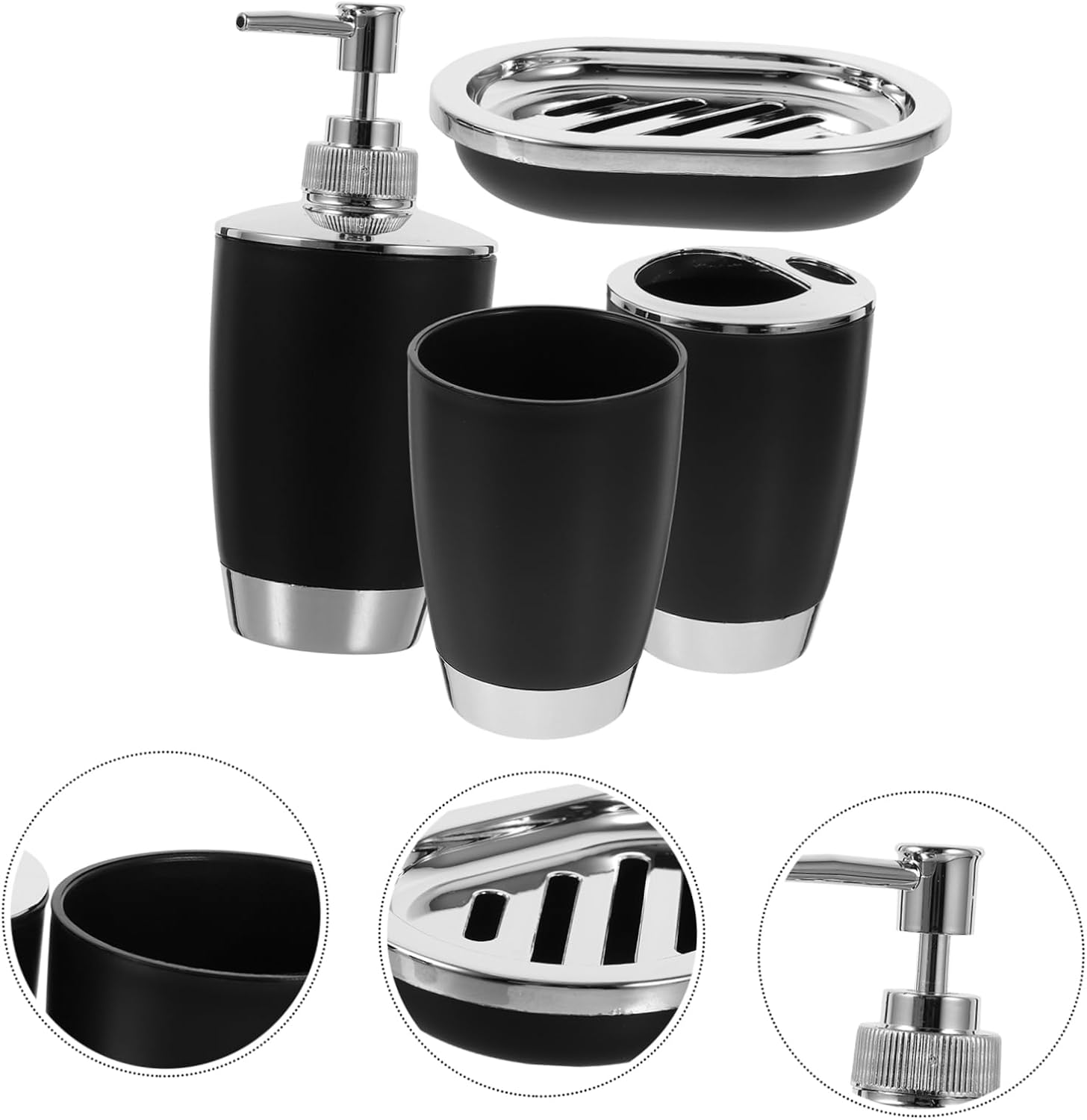 Bathroom Organizing Set with Toothbrush Soap Holder