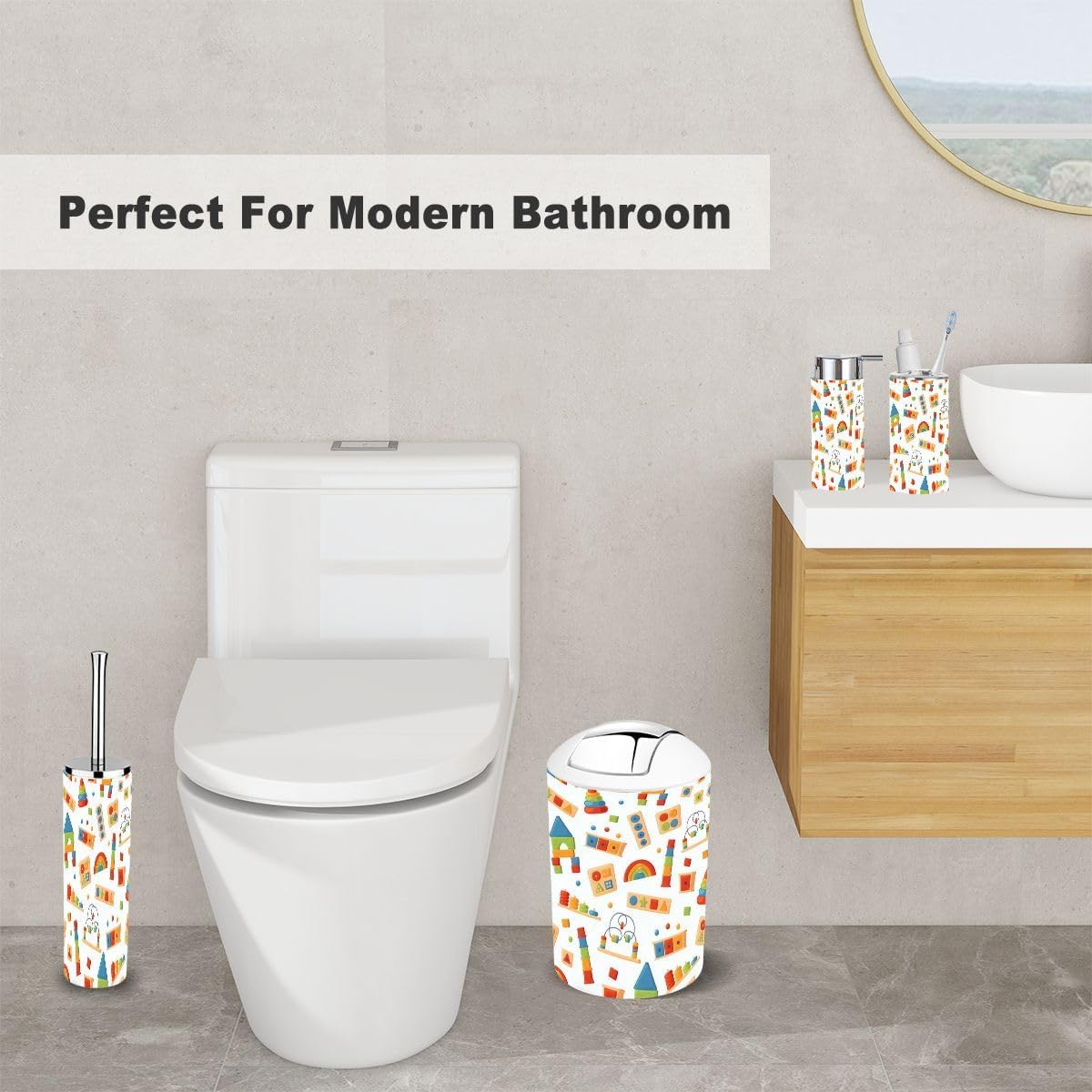 6-Piece Arithmetic Overload Set Smart for Tidy Stylish Usage