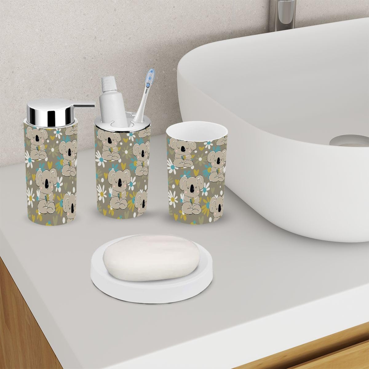 Bathroom Accessories Set 6-Piece Set for Australian Kids and Families