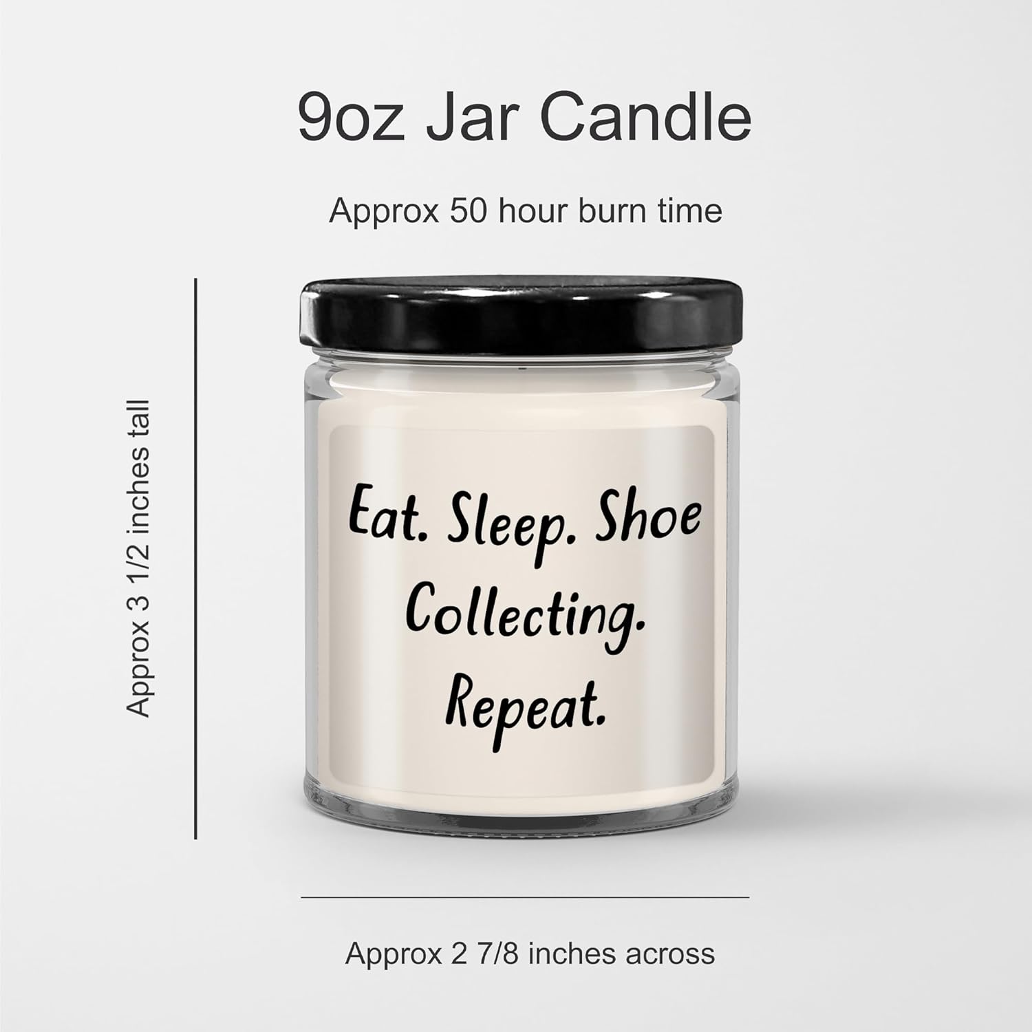 Shoe Collecting Gift Graduation Candle with Quote