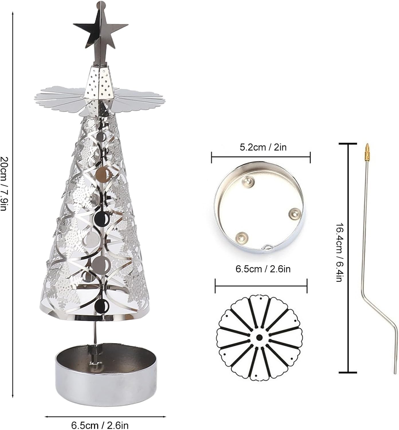 Fdit Candle Holder - Unique Christmas Candlestick Aromatherapy Set
