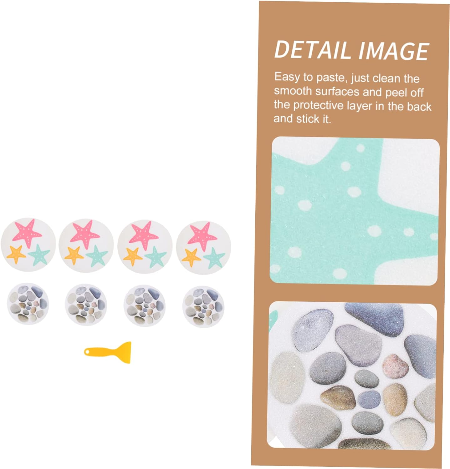 Mobestech 8Pcs Cartoon Bathtub Stickers - Adorable bathroom
