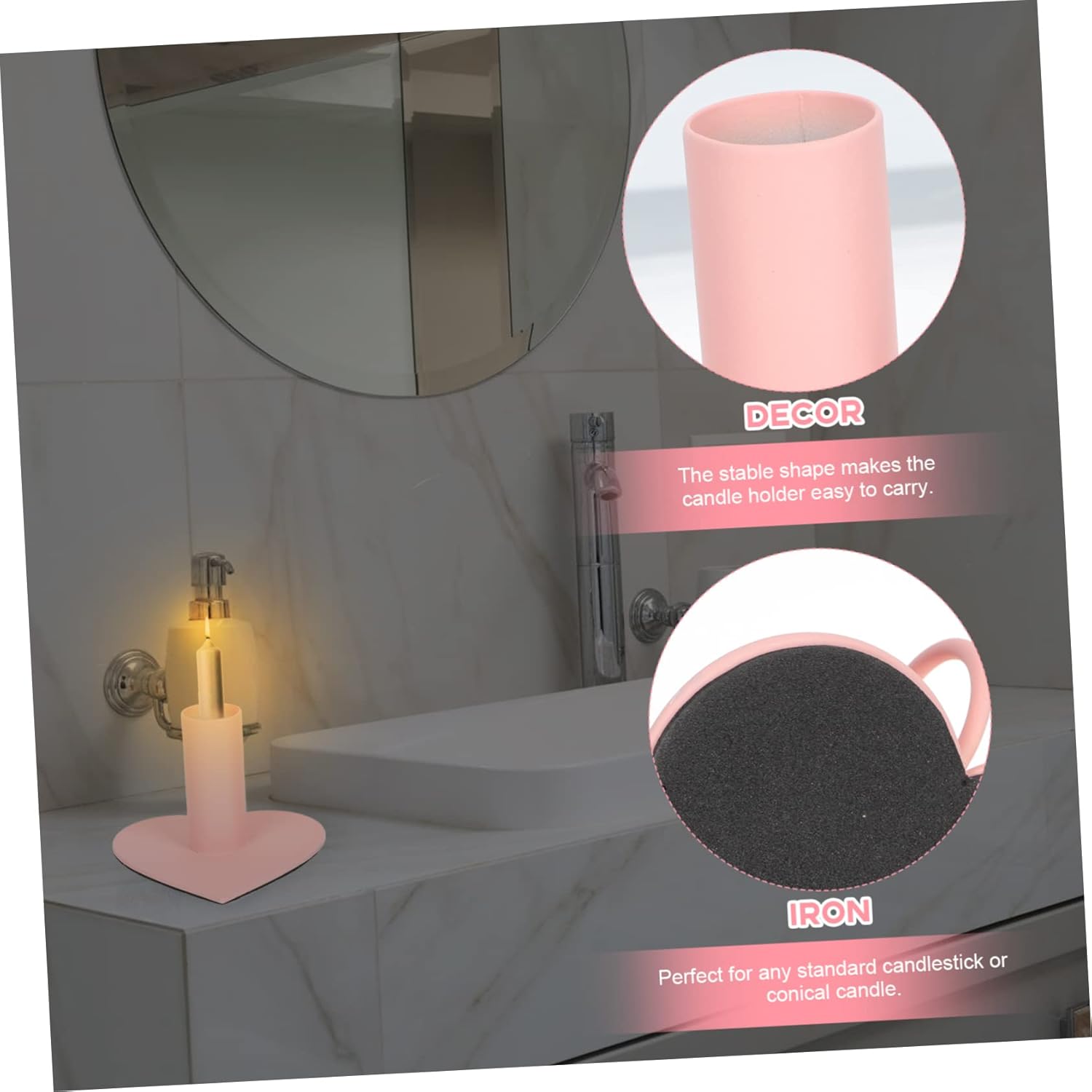 Prettyzoom Heart Candleholder Elegant Design