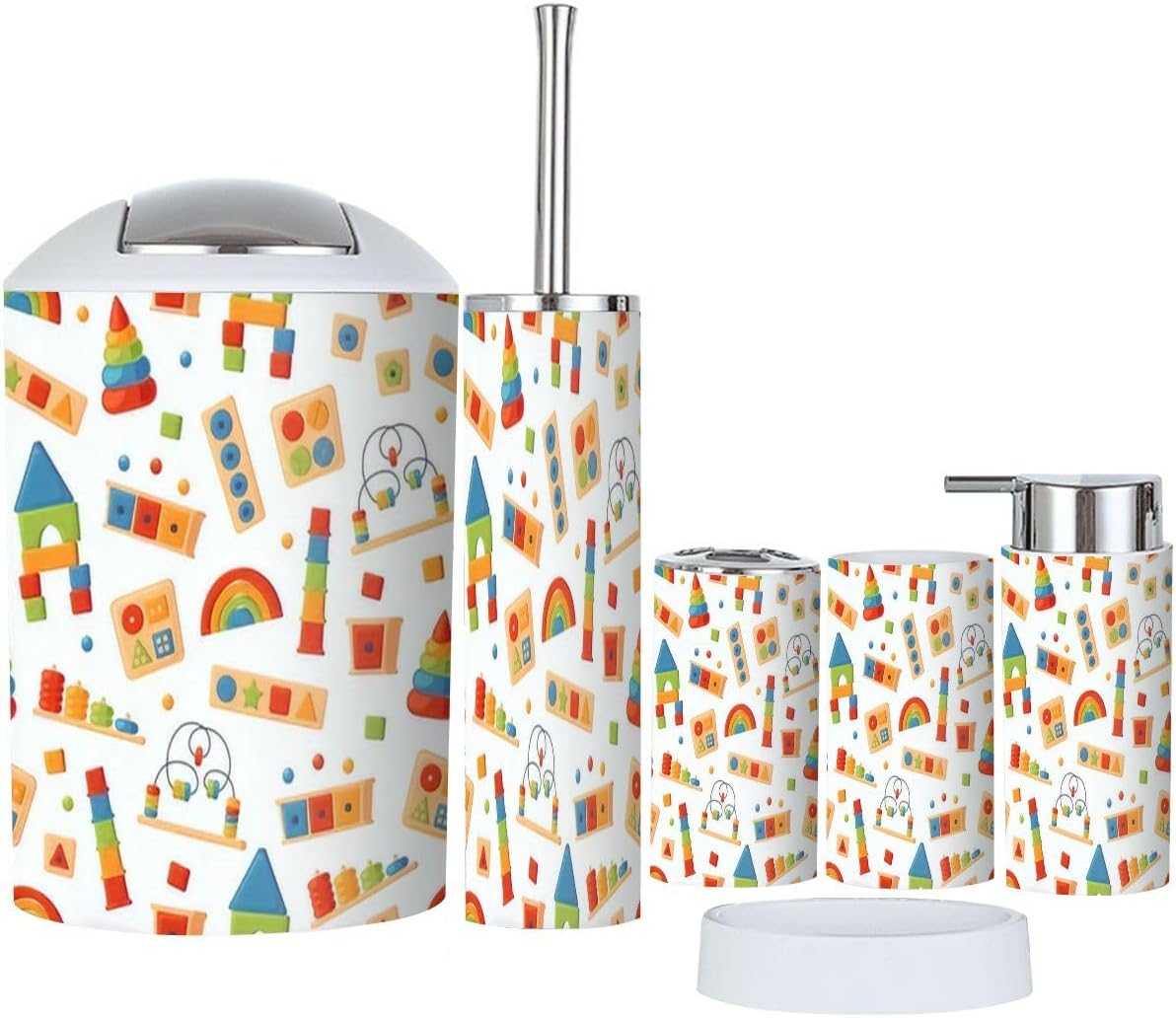 6-Piece Arithmetic Overload Set Smart for Tidy Stylish Usage
