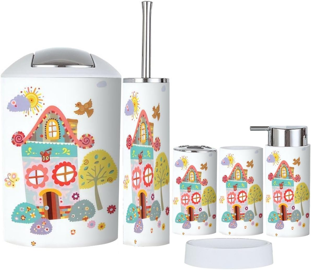 6-Piece Bathroom Set for Home Decor