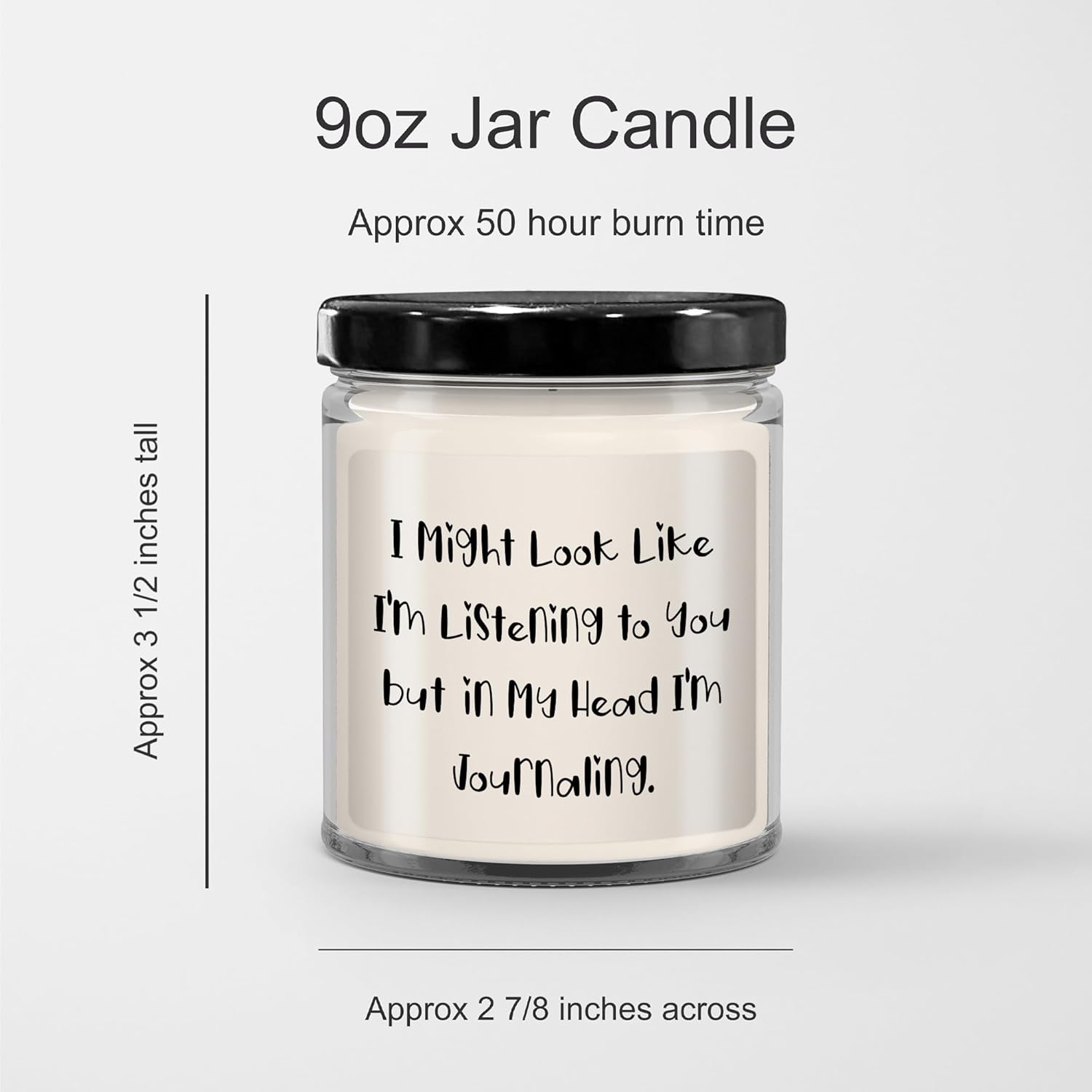 Peace in Mind Hand-Poured Vanilla Soy Candle with Sublimation Label