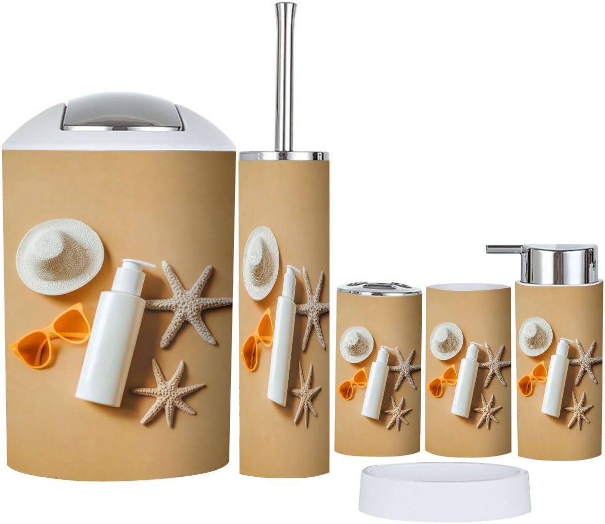 Bathroom Organizing Set 6 Essential Pieces by TRANQDEHOM