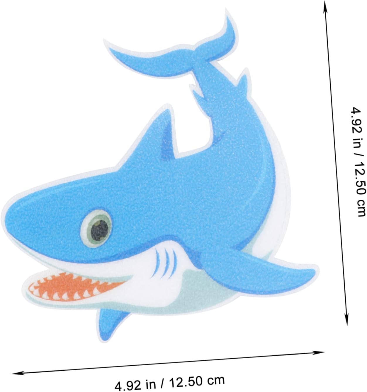PrettyZoom Non-Slip Shark-shaped Bathroom Stickers - Bathtub Shower Safety