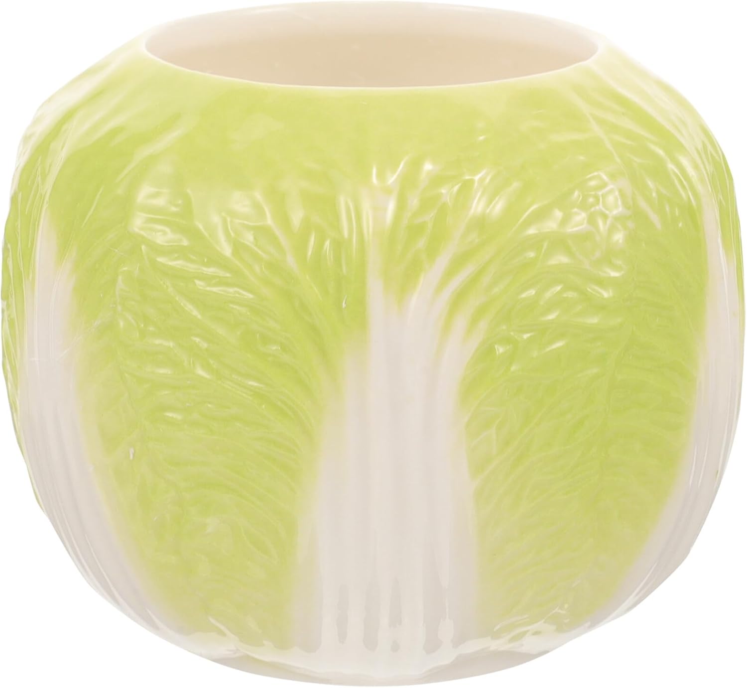 Unique Cabbage Shaped Ceramic Candle Holder for Tea Lights Desktop Centerpiecestylish Durable
