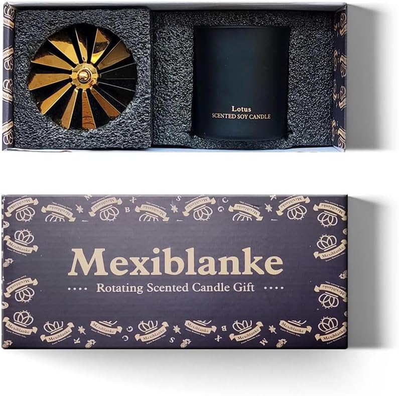 Unique Rotating Scented Candle for Women Mother Sister and Best Friend