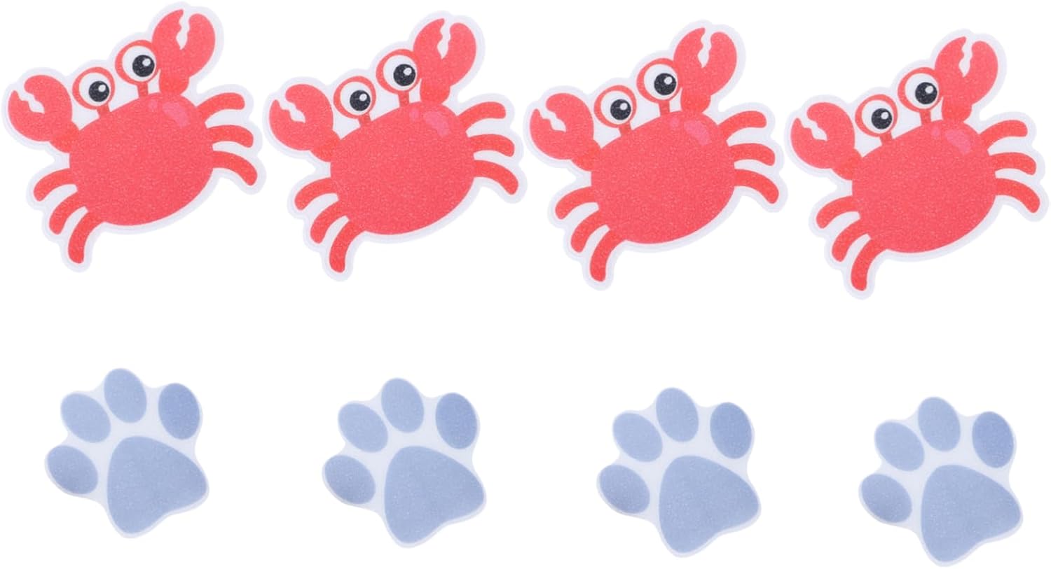 ABOOFAN 8pc Animal bathtub stickers Non-slip Self-Adhesive