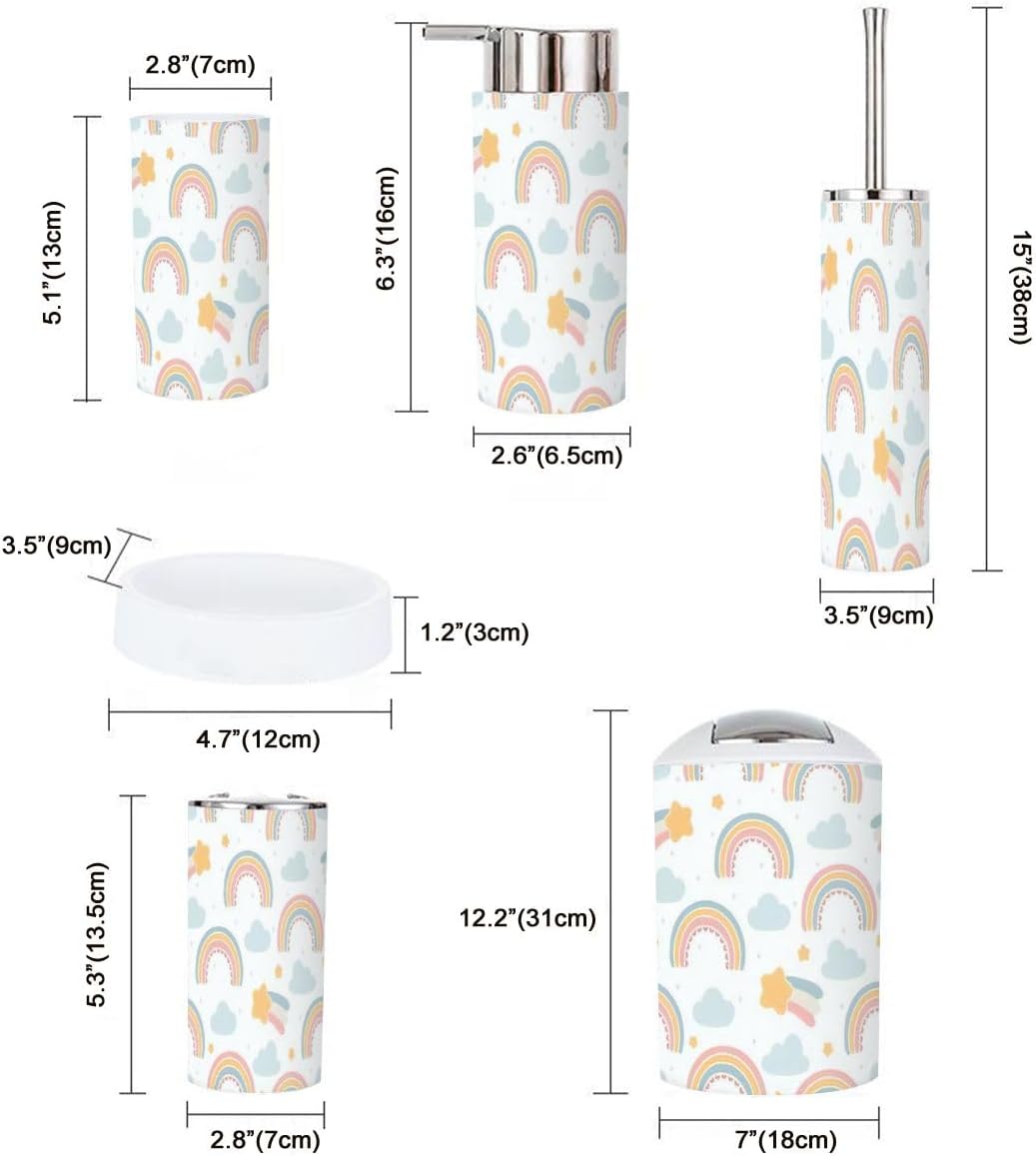 XNGJEMVWXOBathroom Accessory Set 6 Piece countertop