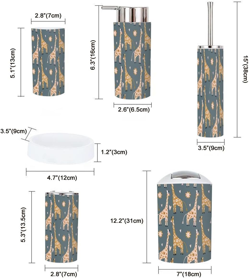 Sturdy Multi-Functional Bathroom Accessories Set for Home Kitchen