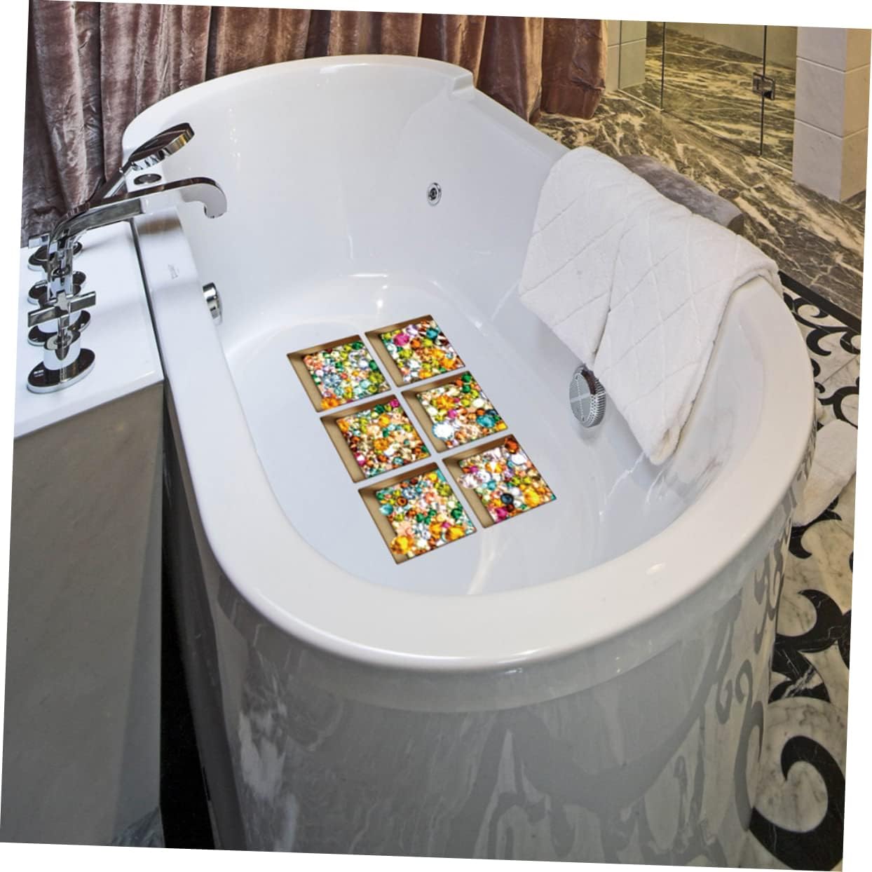 6 Pcs Waterproof Bathtub Sticker for Kids