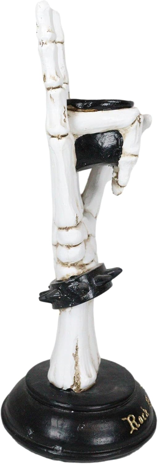 Artistic Statement Skeleton Rock Bracelet Polyresin Rock and Roll sculpture