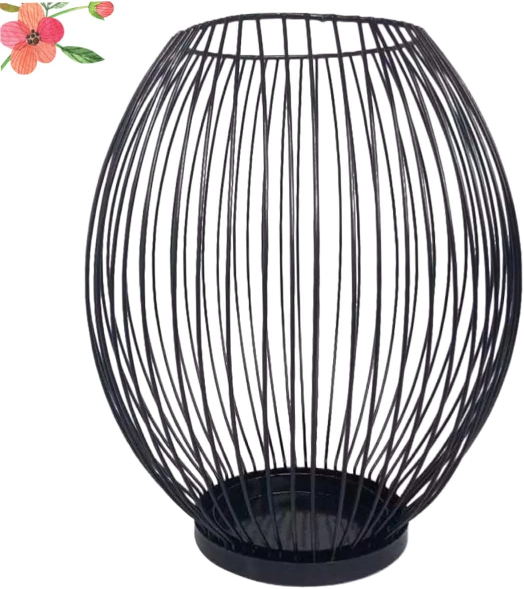 Elegant Wrought Iron Candle Holder for Weddings and Farmhouse Style