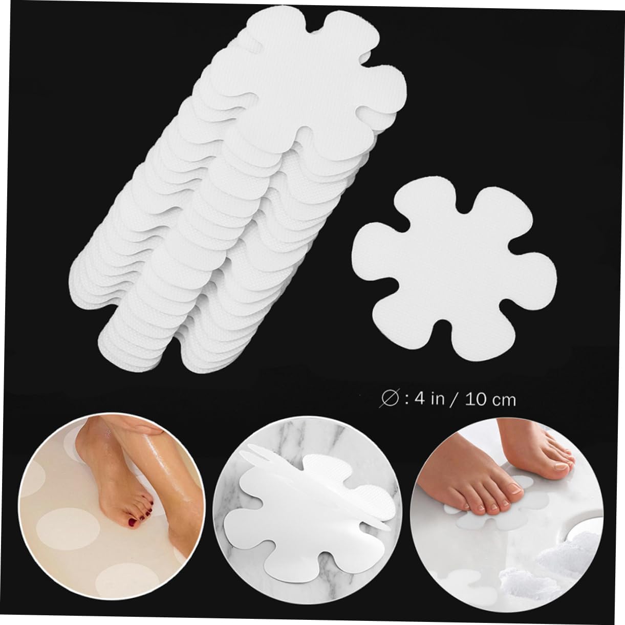 Safe bathtub stickers for kids and adults Non-Slip adhesive bath tiles