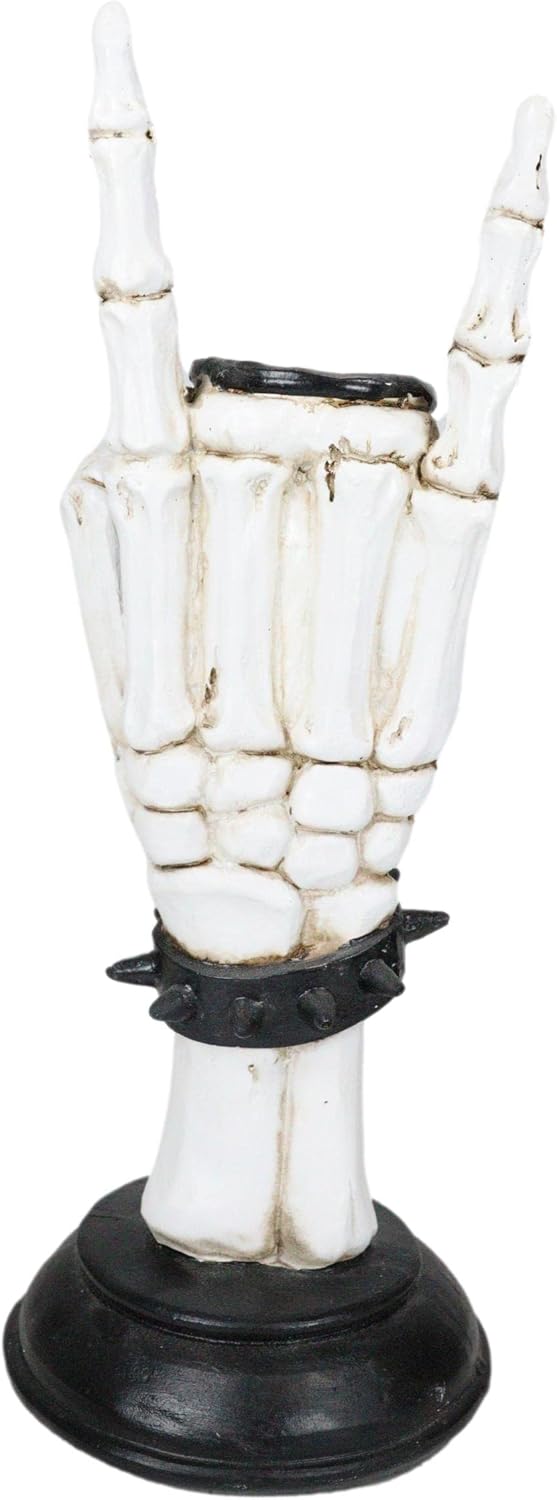 Artistic Statement Skeleton Rock Bracelet Polyresin Rock and Roll sculpture