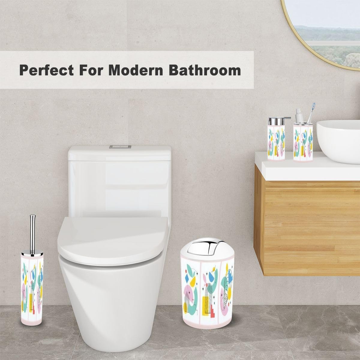 XNGJEMVWXO Art Set for the Bathroom