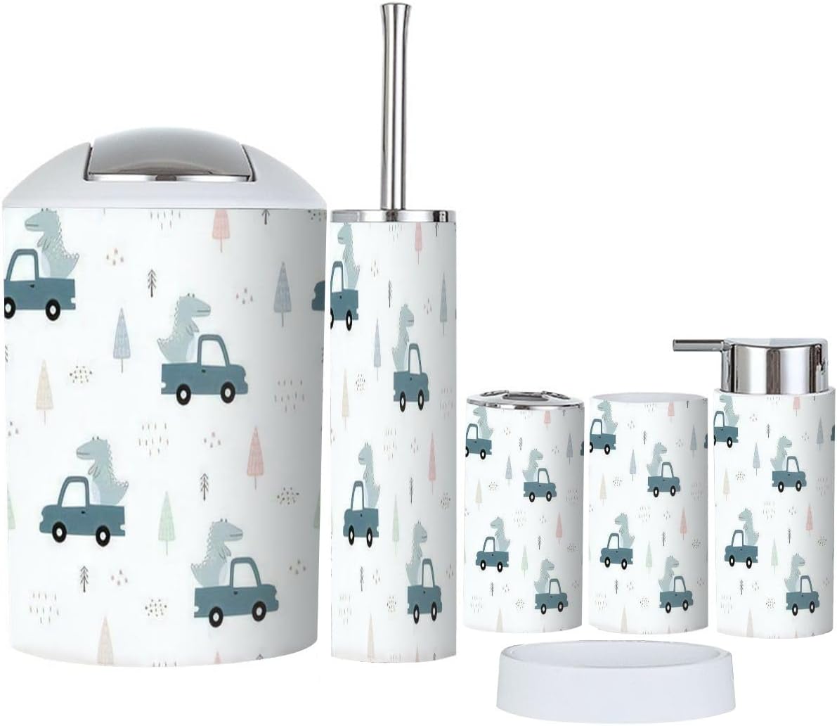 6-Piece Boho Bath Accessories Set