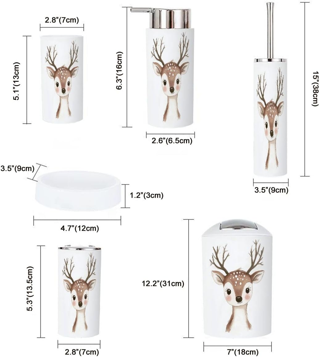 Bathroom Accessory Set - Boho Style Inserts for Cleanse Style Your Baath