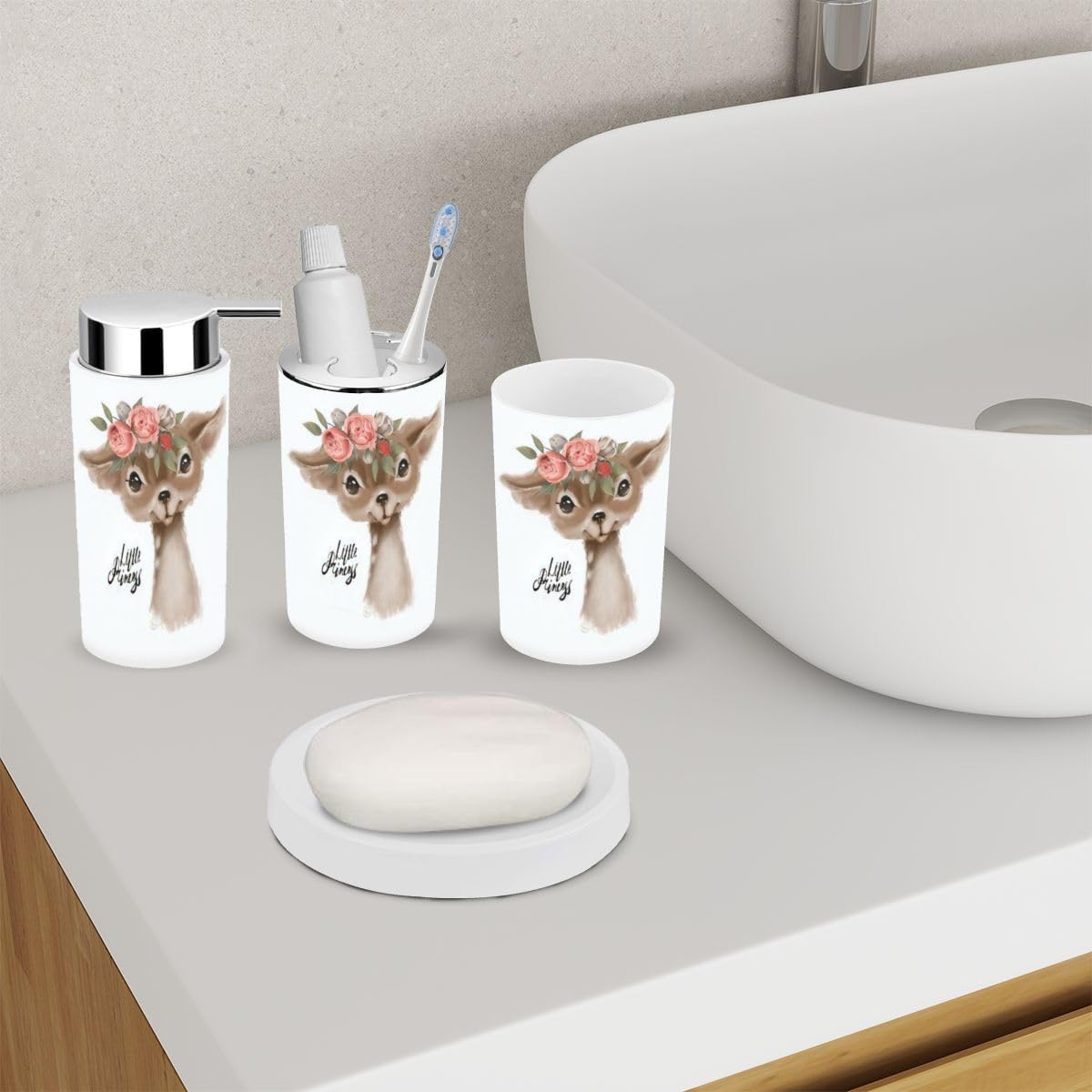 Charming 6-Piece Bathroom Accessory Set