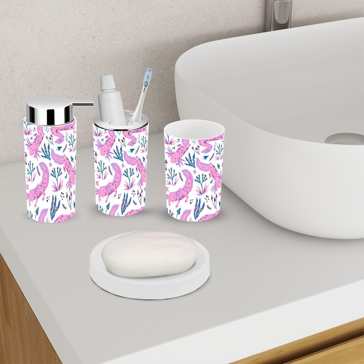 Stylish 6-Piece Bathroom Accessory Set