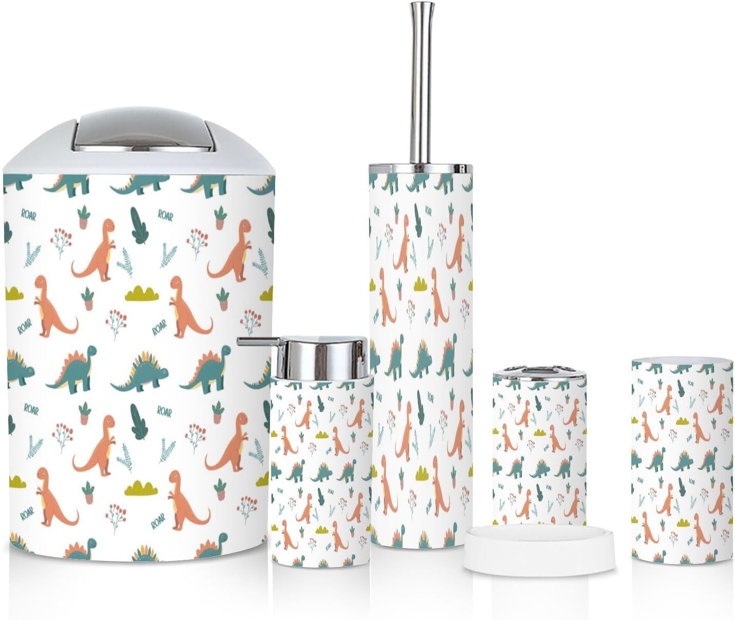 Fun Dinosaur Bathroom Set for Kids