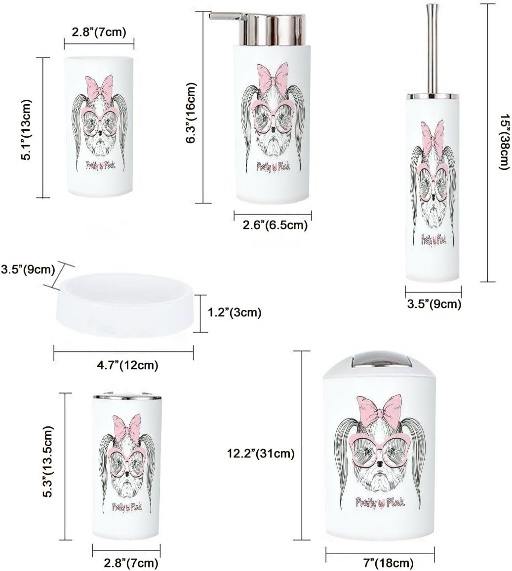 Bright Stylish Organize Your Bathroom - Set of 6